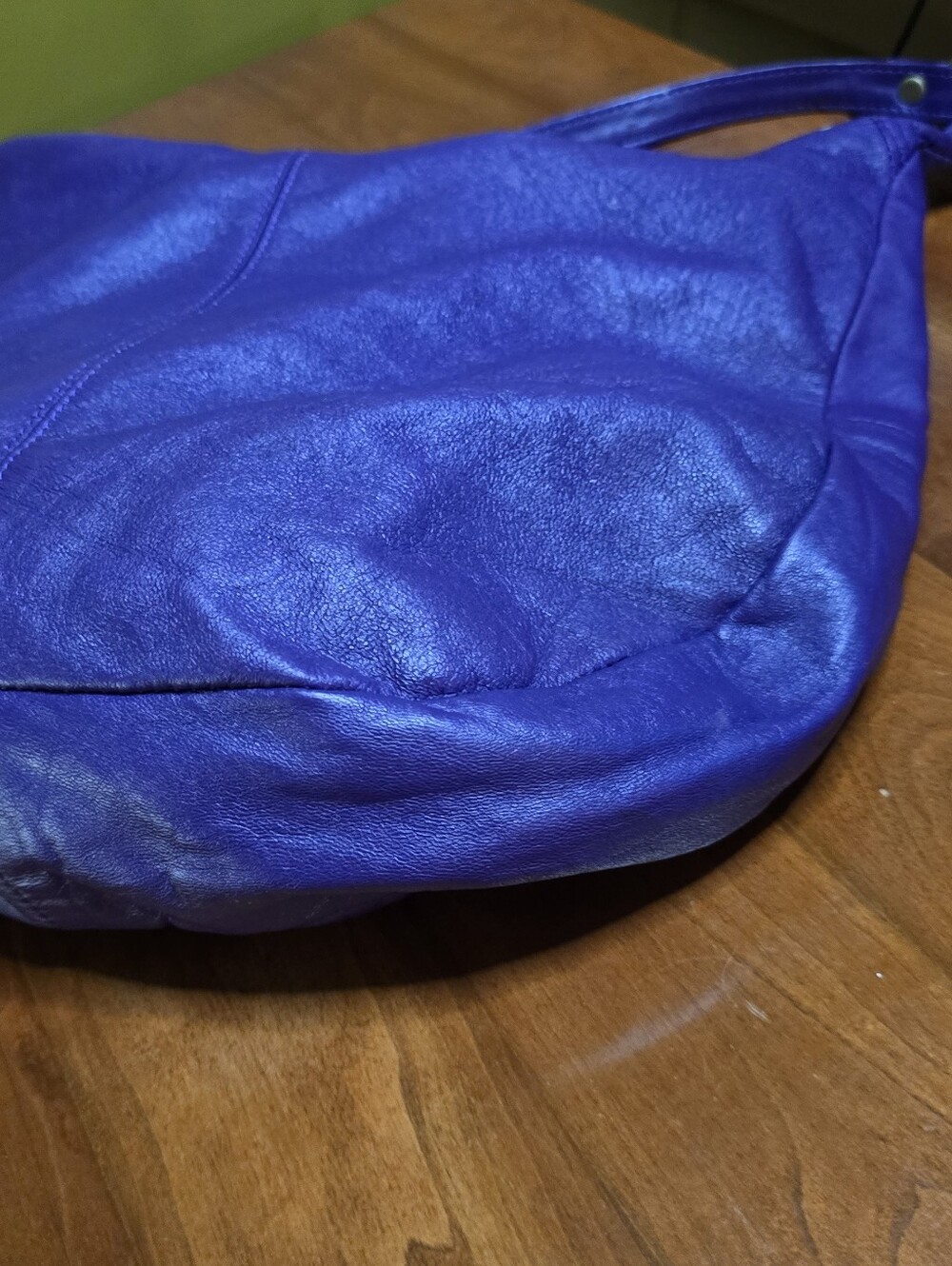 Vintage Leather Californian Hobo Lambskin Leather Hobo Bag Italy Italian - Picture 8 of 13